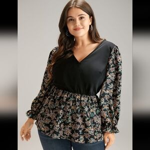 BLOOMCHIC DITSY FLORAL BLOUSE L